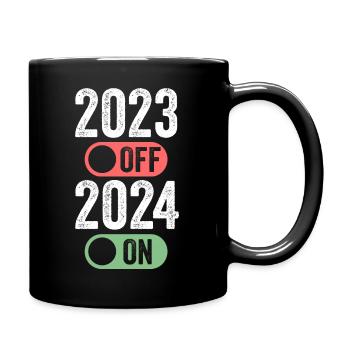 Feux d’artifice du Nouvel An Réveillon du Nouvel An 2024 - Mug uni - noir - Droite