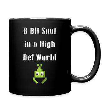 Retro Gamer Core - 8-Bit Arcade Nostalgia - Full Colour Mug - black - Right