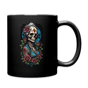 Roses of red - Tasse einfarbig - Schwarz - Rechts