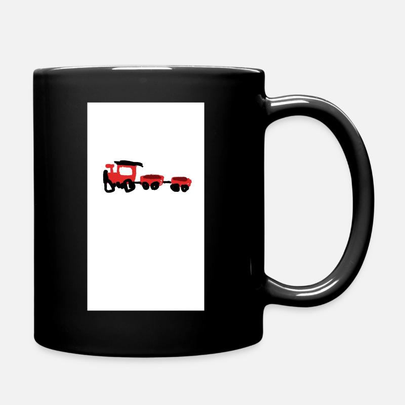 Eisenbahn - Tasse einfarbig - Schwarz