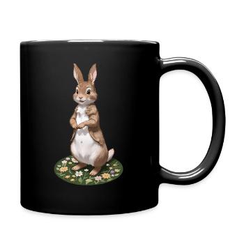 Mignon lapin marron 20 - Mug uni - noir - Droite