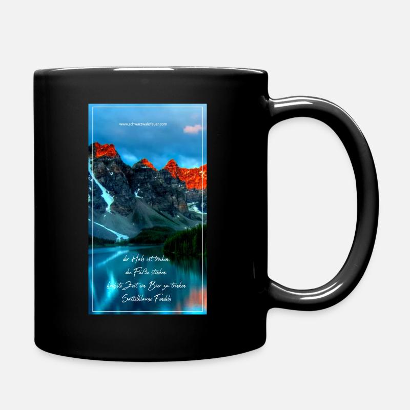 Sattelklause - Tasse einfarbig - Schwarz