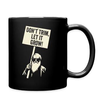 Join the Beard Revolution: Let it Grow Protest - Full Colour Mug - black - Right