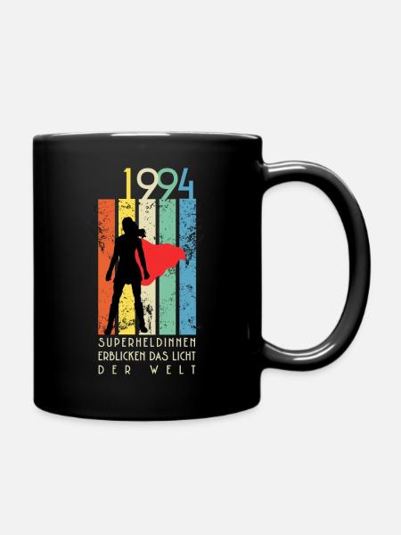 Retro Geburtstag Shirt: 1994 Superheldinnen - Tasse einfarbig - Schwarz