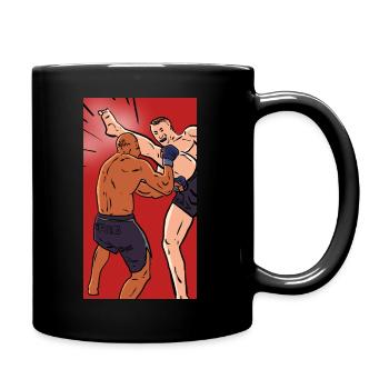 HEAD KICK !!! - Full Colour Mug - black - Right