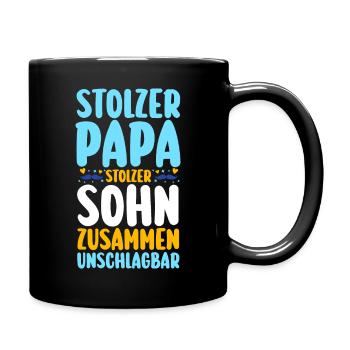 Papa Fête des pères Papa - Mug uni - noir - Droite