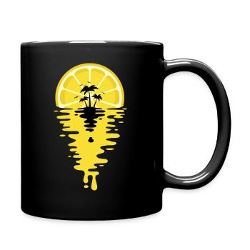 Sunset Lemon juice - Lemon Sunset - Full Colour Mug - black - Right