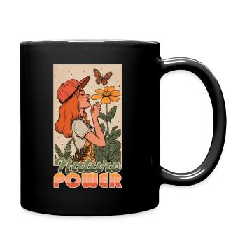 Le pouvoir de la nature - Mug uni - noir - Droite