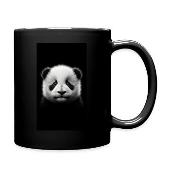 Baby Panda - Tasse einfarbig - Schwarz - Rechts
