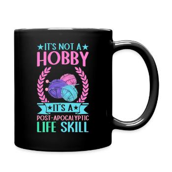 Stricken ist eine Lebenseinstellung - Tasse einfarbig - Schwarz - Rechts
