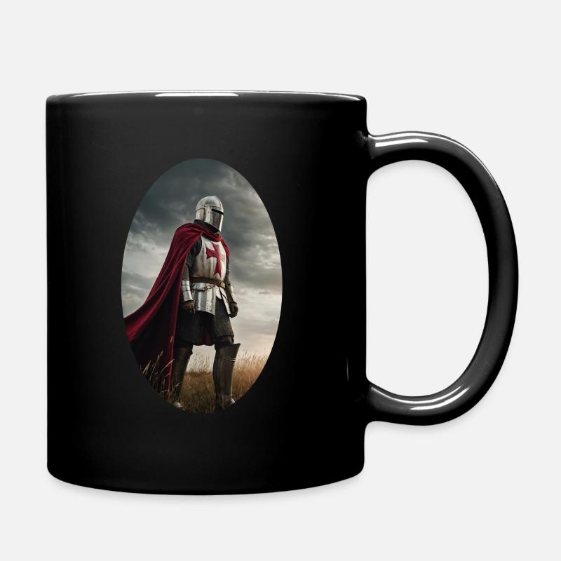 Ein Kreuzritter - Tasse einfarbig - Schwarz