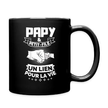 T-Shirt für Opa - Opa und Enkel - Tasse einfarbig - Schwarz - Rechts
