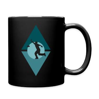 Tournoi de sacs de jeu - Mug uni - noir - Droite