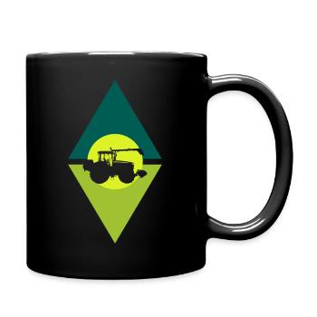 Farmer Combine Harvester - Full Colour Mug - black - Right