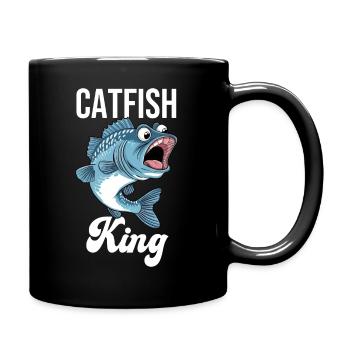 Roi du poisson-chat - Mug uni - noir - Droite