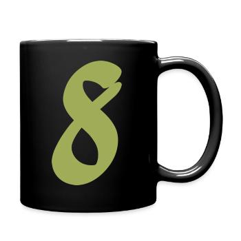 8 - Tasse einfarbig - Schwarz - Rechts