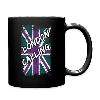 Tennis T-Shirt London Calling England Championship - Tasse einfarbig - Schwarz - Rechts