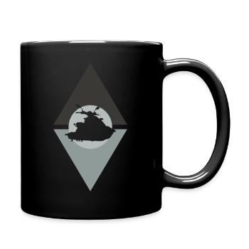 Jet ski bateau à moteur bateau bateau - Mug uni - noir - Droite