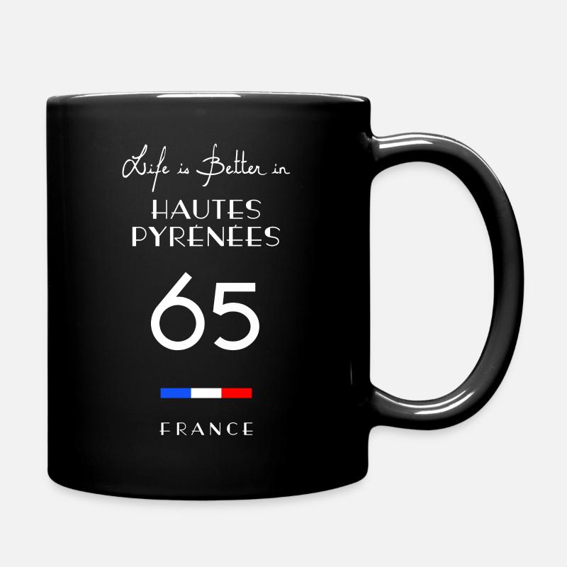 Life is better in HAUTES-PYRÉNÉES 65 Bigorre - Mug uni - noir