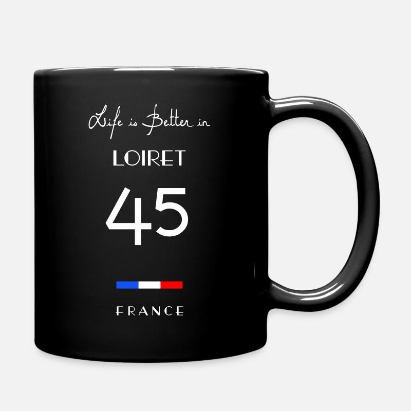 Life in LOIRET Number 45 Centre Val de Loire Franc - Mug uni - noir