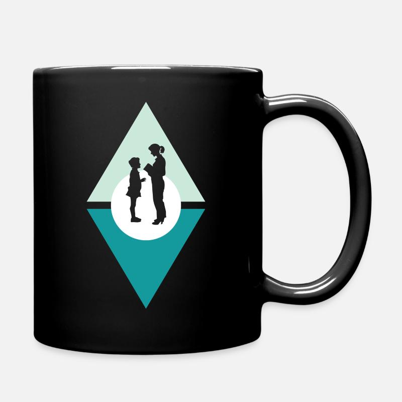 Grundschullehrer Volksschule - Tasse einfarbig - Schwarz