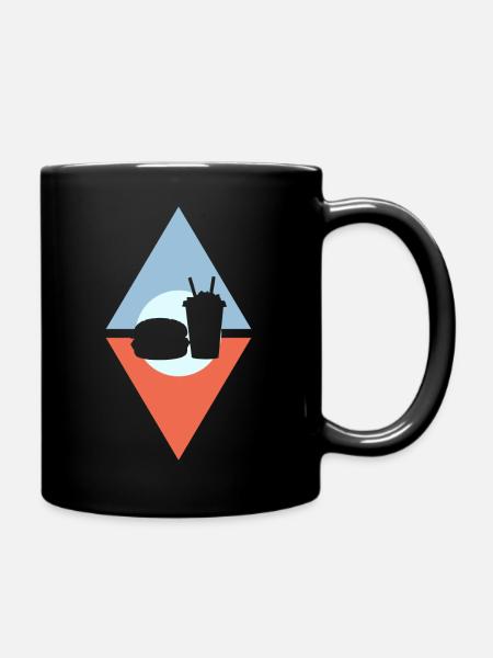 Imbisswagen lecker - Tasse einfarbig - Schwarz