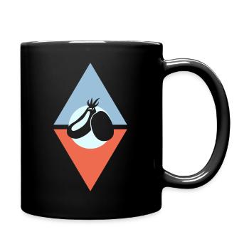 Végétalien Végétalien Bio - Mug uni - noir - Droite