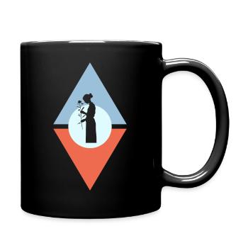 Florist Blumenstrau Floristik - Tasse einfarbig - Schwarz - Rechts