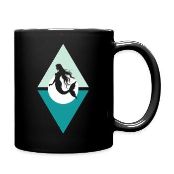 Mythical creature Marina Neptune - Full Colour Mug - black - Right