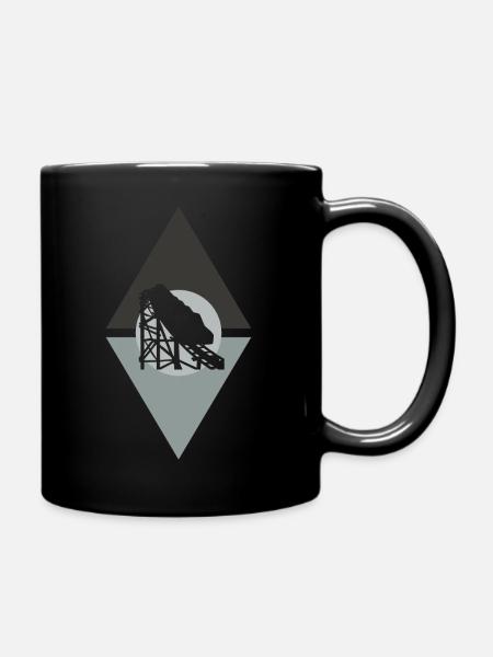Achterbahn Lukas - Tasse einfarbig - Schwarz
