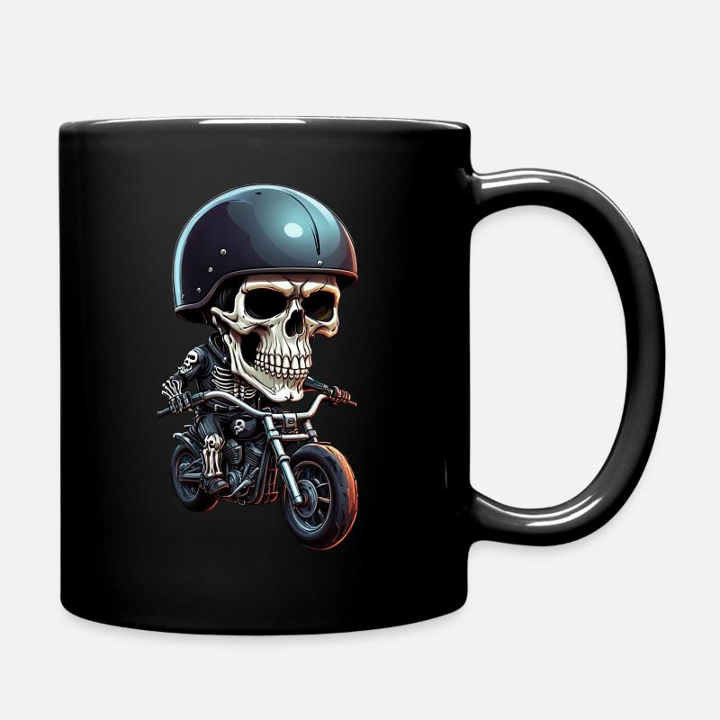 Biker Squelette - Mug uni - noir