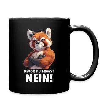 Panda roux chat ours panda roux avant que vous ne demandiez - Mug uni - noir - Droite