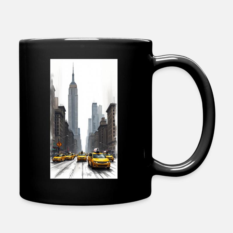 New York - Tasse einfarbig - Schwarz