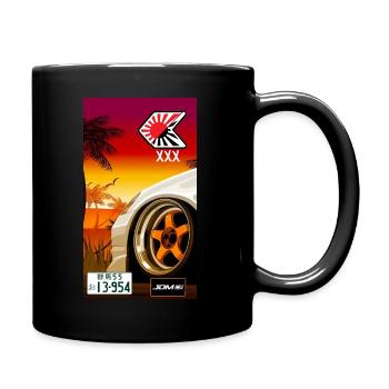 Freistil Car-Design JDM-Style - Tasse einfarbig - Schwarz - Rechts