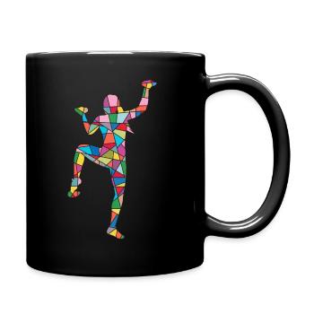 Klettern Berge Kletterer Boulder Damen Bouldern - Tasse einfarbig - Schwarz - Rechts