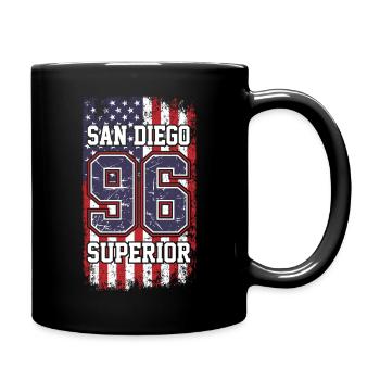 San Diego - Full Colour Mug - black - Right