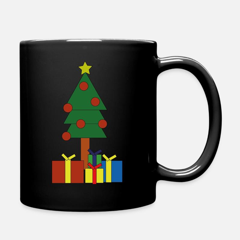 Weihnachtsbaum - Tasse einfarbig - Schwarz