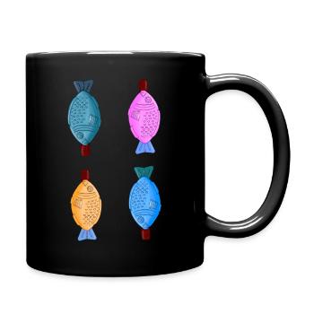 Soy Fish PopART - Tasse einfarbig - Schwarz - Rechts