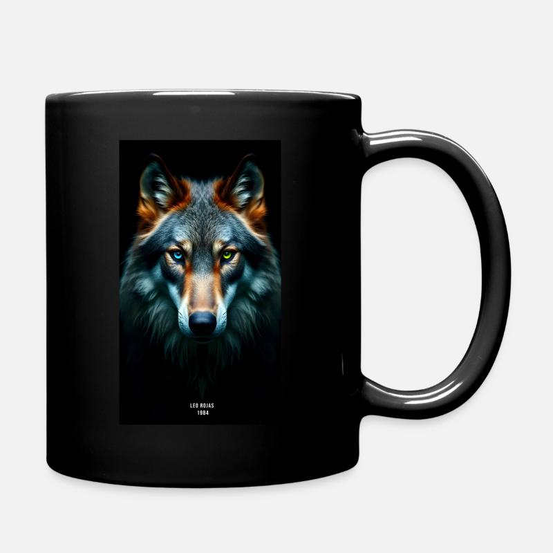 The Wolf - Tasse einfarbig - Schwarz