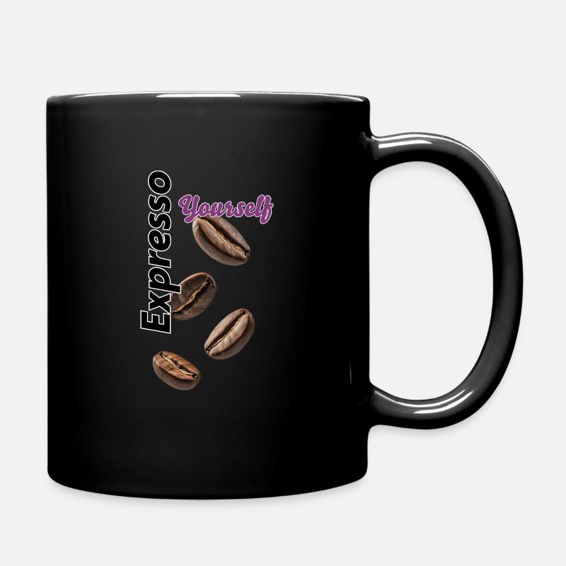Expresso yourself - Tasse einfarbig - Schwarz