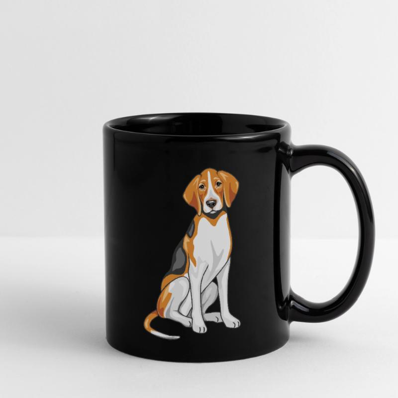 Sitting foxhound Full Colour Mug