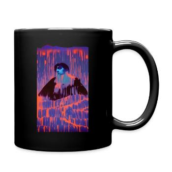 sleeping - Tasse einfarbig - Schwarz - Rechts