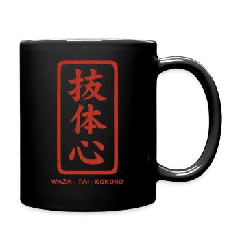 Body Mind Technique Karate Stamp - Full Colour Mug - black - Right