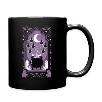 Chaudron : Cristaux magiques - Mug uni - noir - Droite