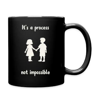 Es ist nicht unmöglich. - Tasse einfarbig - Schwarz - Rechts