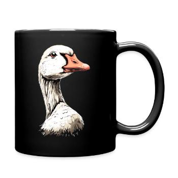 Gans Süße Gänseküken Gans Küken Ente Kleine Gänse - Tasse einfarbig - Schwarz - Rechts