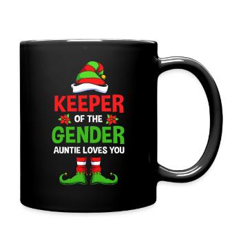 Werdender Papa werdende Väter Weihnachten - Tasse einfarbig - Schwarz - Rechts