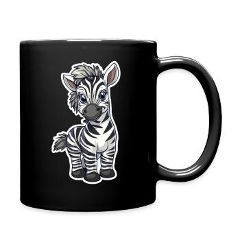 Zebra - Full Colour Mug - black - Right
