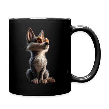 Wolf Love Wolves Wolf Pack Wolfhound Wild Wolf - Full Colour Mug - black - Right