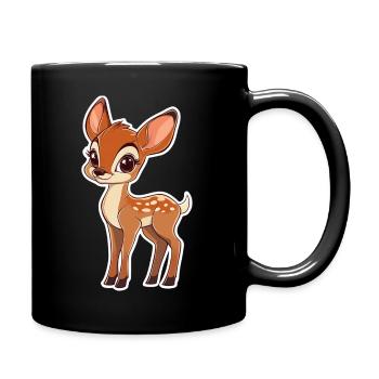 roe deer - Full Colour Mug - black - Right